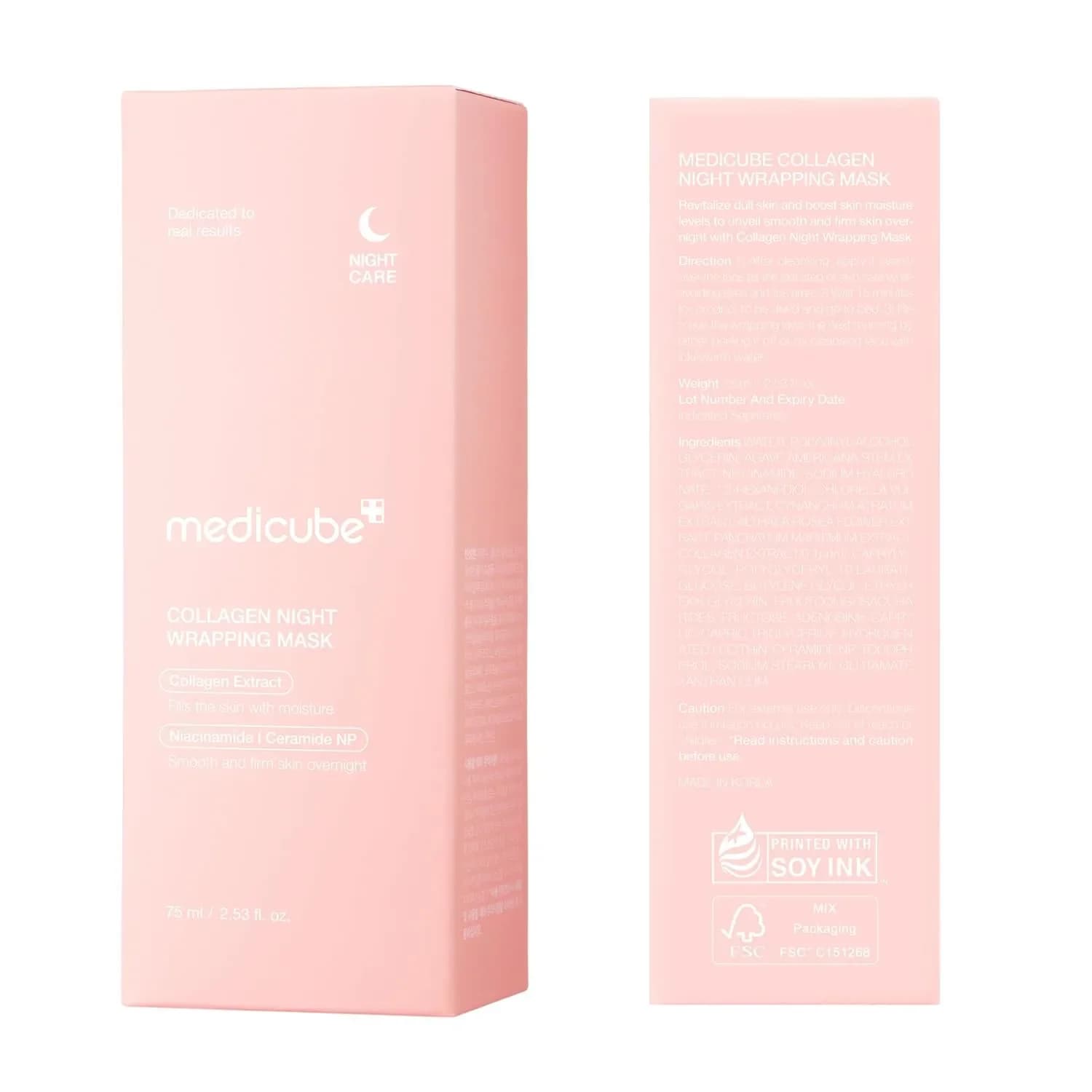 Medicube Collagen Night Wrapping Mask - 75ml | Overnight Firming & Hydrating Mask — image 3
