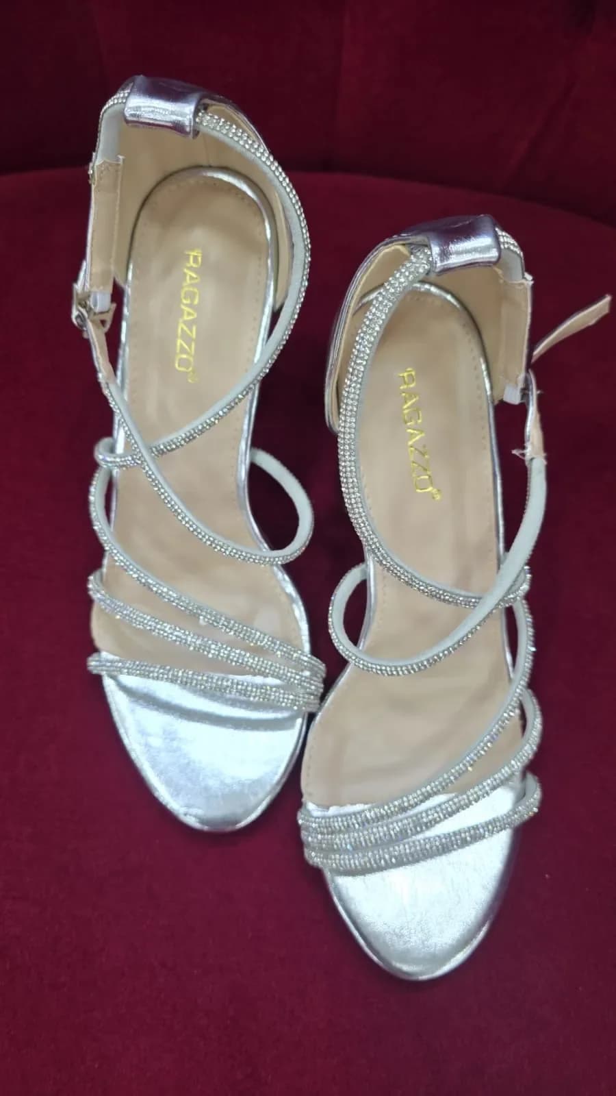 Ladies Silver Color Shoes – Free Size Style — image 2